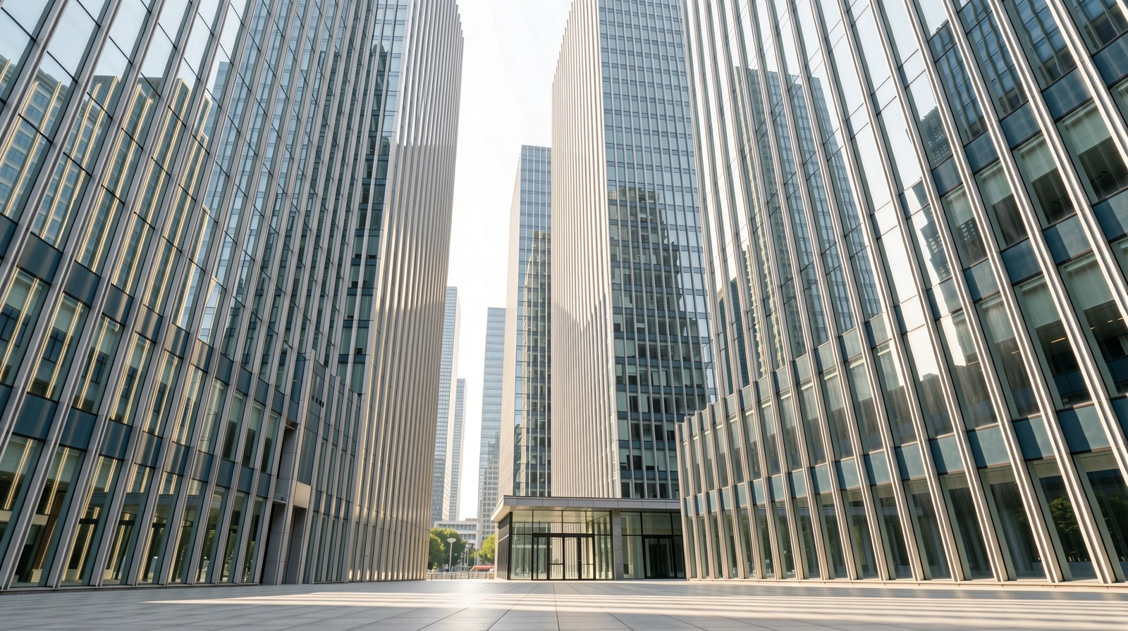 Seoul business district architecture